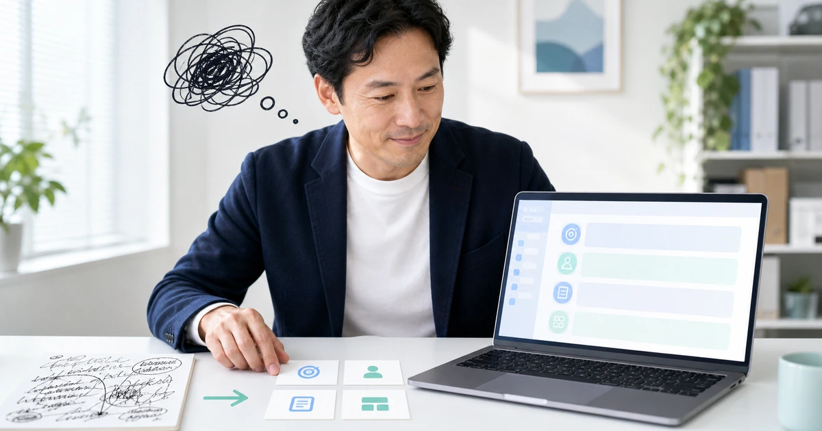 曖昧な依頼を4つの要素に整理する事業者