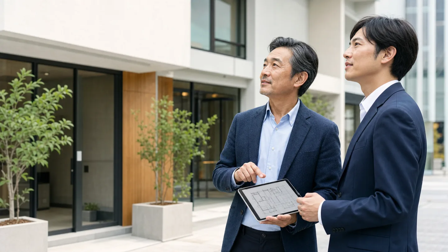 新しい不動産事業を検討する経営者