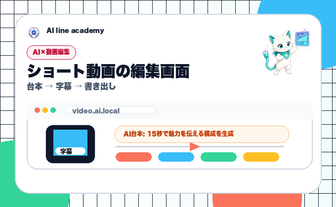 AI×動画編集の成果物イメージ